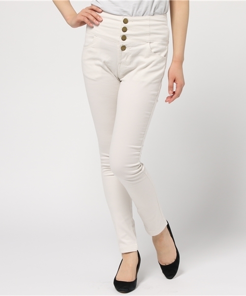 Re:EDIT(リエディ)の「ハイウエストストレッチパギンス(その他パンツ・レディース・チャコールグレー/グレー/ブラック/カーキ/ベージュ/ネイビー/ホワイト・X-SMALL/MEDIUM/X-LARGE/SMALL/LARGE)」の20枚目の写真