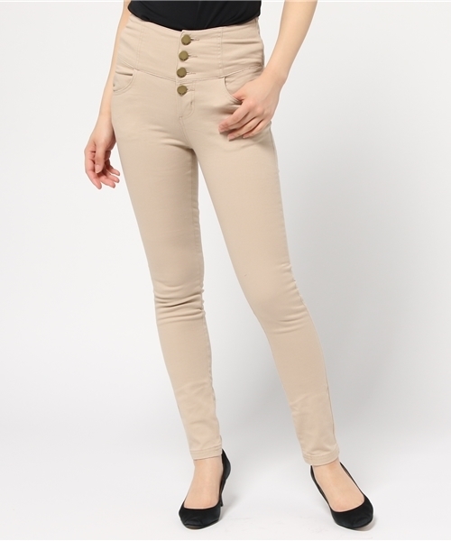 Re:EDIT(リエディ)の「ハイウエストストレッチパギンス(その他パンツ・レディース・チャコールグレー/グレー/ブラック/カーキ/ベージュ/ネイビー/ホワイト・X-SMALL/MEDIUM/X-LARGE/SMALL/LARGE)」の10枚目の写真