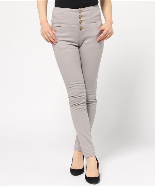 Re:EDIT(リエディ)の「ハイウエストストレッチパギンス(その他パンツ・レディース・チャコールグレー/グレー/ブラック/カーキ/ベージュ/ネイビー/ホワイト・X-SMALL/MEDIUM/X-LARGE/SMALL/LARGE)」の12枚目の写真