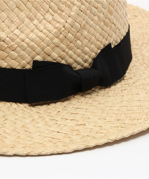 MOUSSY（マウジー）の「LAFIA HAT（キャップ・レディース・ブラック/ベージュ・FREE）」の3枚目の写真