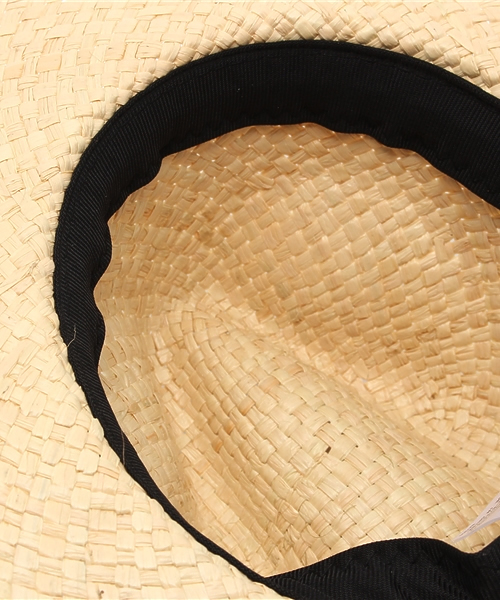 MOUSSY（マウジー）の「LAFIA HAT（キャップ・レディース・ブラック/ベージュ・FREE）」の4枚目の写真