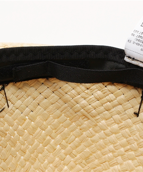 MOUSSY（マウジー）の「LAFIA HAT（キャップ・レディース・ブラック/ベージュ・FREE）」の5枚目の写真