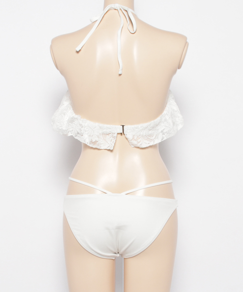 リエンダスエルタ  フリル S バンドゥカップ ビキニ フリルショルダークロシェワイヤーカップbikini(504656549
