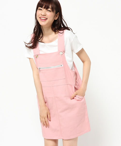 ユニークサロペット スカート ピンク 人気のファッショントレンド