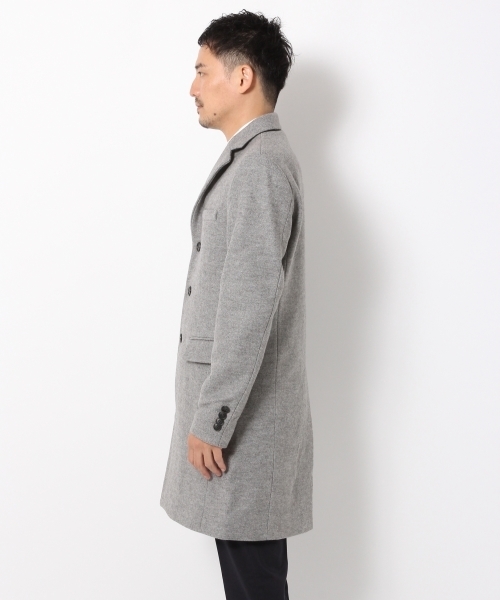 GLOBAL WORK（グローバルワーク）の「ウールチェスターコート/719550 （チェスターコート・メンズ・グレー系その他/ネイビー/ライトブラウン/グレー・SMALL/LARGE/X-LARGE/MEDIUM）」の18枚目の写真