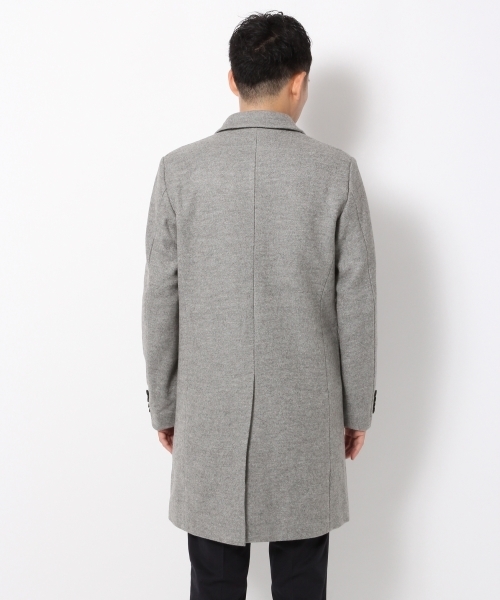 GLOBAL WORK（グローバルワーク）の「ウールチェスターコート/719550 （チェスターコート・メンズ・グレー系その他/ネイビー/ライトブラウン/グレー・SMALL/LARGE/X-LARGE/MEDIUM）」の19枚目の写真
