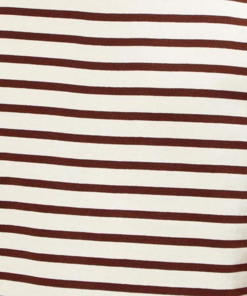 green label relaxing(グリーンレーベルリラクシング)の「KC ボーダー柄 ボートネック 半袖 Tシャツ ②◆(Tシャツ/カットソー・メンズ・ネイビー/ライトグレー/オフホワイト/ホワイト・LARGE/MEDIUM/SMALL/X-LARGE)」の12枚目の写真