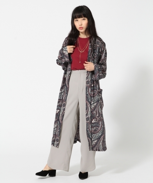 HARE（ハレ）の「サイドスリットパンツ(HARE)（その他パンツ・レディース・グレー/ブラック・MEDIUM/SMALL）」の3枚目の写真