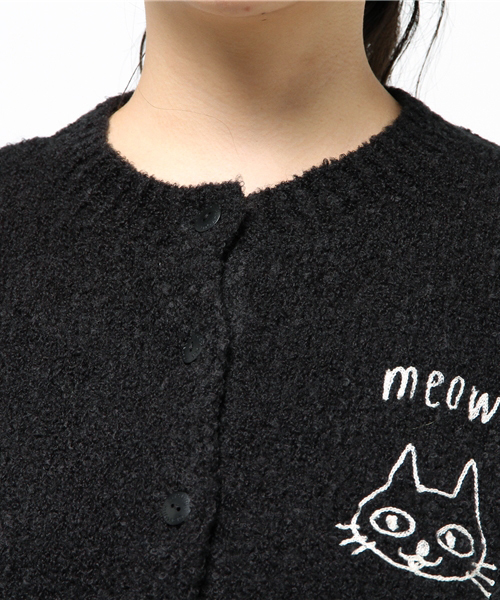 ヒステリックグラマー 黒猫柄カーディガン BLACK CAT ヒステリックグラマーCAT猫刺繍 ブラックカーディガン 2025年最新】猫