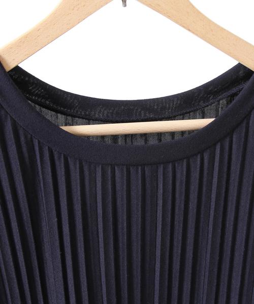 coen（コーエン）の「【セットアップ対応】ランダムプリーツノースリーブプルオーバー（シャツ/ブラウス・レディース・ネイビー/オリーブ・FREE）」の9枚目の写真