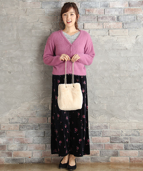 Honeys（ハニーズ）の「レース使いプルオーバー（Tシャツ/カットソー・レディース・アイボリー/ブラック/ピンク/杢グレー・L/M/S）」の15枚目の写真