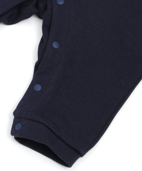 apres les cours（アプレレクール）の「バイカラーシャツレイヤードカバーオール（ロンパース・キッズ・グレー/レッド・70/80）」の12枚目の写真