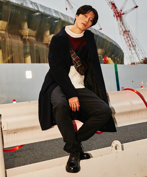 WEGO(ウィゴー)の「WEGO/ストレッチウインタースリムスラックス(スラックス・メンズ・ブラック/ネイビー/ダークグレー/ブラウン系その他/キャメル・SMALL/MEDIUM/LARGE)」の9枚目の写真