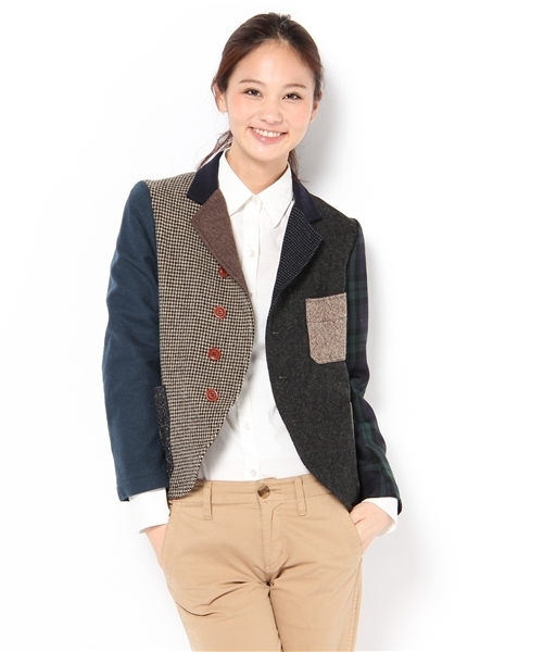 BEAMS BOY(ビームスボーイ)の「BEAMS BOY / クレイジー4ボタン ヨーロッパワークジャケット(その他アウター・レディース・その他1・ONE SIZE)」の4枚目の写真