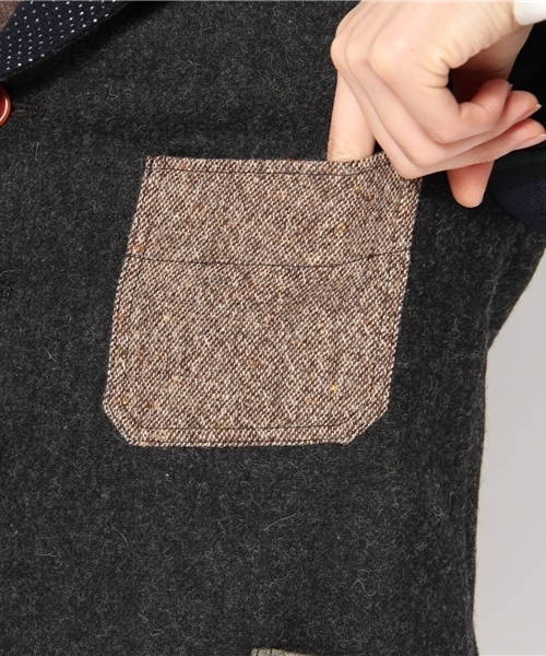 BEAMS BOY(ビームスボーイ)の「BEAMS BOY / クレイジー4ボタン ヨーロッパワークジャケット(その他アウター・レディース・その他1・ONE SIZE)」の6枚目の写真