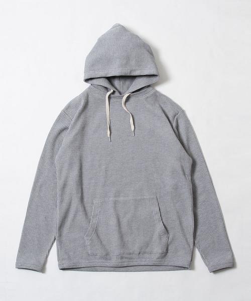 coen（コーエン）の「ワッフルパーカー（パーカー・メンズ・ライトブルー/ブラック/グレー・LARGE/MEDIUM/SMALL/X-LARGE）」の5枚目の写真