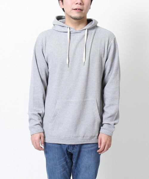 coen（コーエン）の「ワッフルパーカー（パーカー・メンズ・ライトブルー/ブラック/グレー・LARGE/MEDIUM/SMALL/X-LARGE）」の7枚目の写真