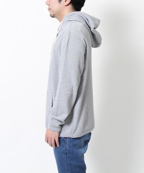 coen（コーエン）の「ワッフルパーカー（パーカー・メンズ・ライトブルー/ブラック/グレー・LARGE/MEDIUM/SMALL/X-LARGE）」の8枚目の写真