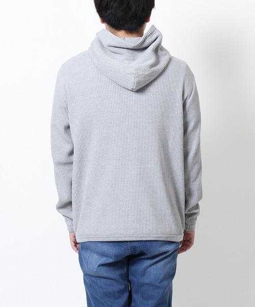 coen（コーエン）の「ワッフルパーカー（パーカー・メンズ・ライトブルー/ブラック/グレー・LARGE/MEDIUM/SMALL/X-LARGE）」の9枚目の写真