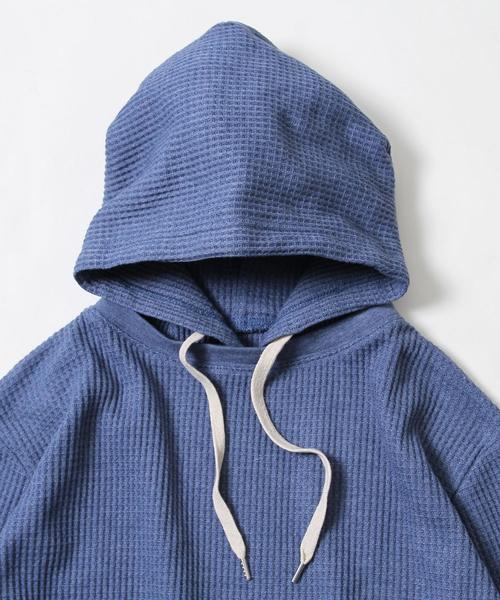 coen（コーエン）の「ワッフルパーカー（パーカー・メンズ・ライトブルー/ブラック/グレー・LARGE/MEDIUM/SMALL/X-LARGE）」の10枚目の写真