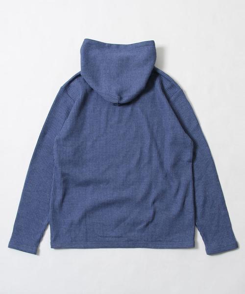 coen（コーエン）の「ワッフルパーカー（パーカー・メンズ・ライトブルー/ブラック/グレー・LARGE/MEDIUM/SMALL/X-LARGE）」の14枚目の写真