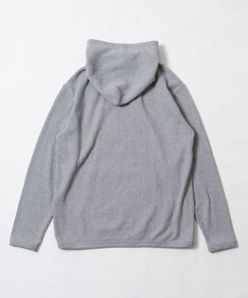 coen（コーエン）の「ワッフルパーカー（パーカー・メンズ・ライトブルー/ブラック/グレー・LARGE/MEDIUM/SMALL/X-LARGE）」の15枚目の写真