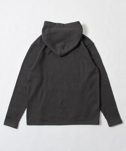 coen（コーエン）の「ワッフルパーカー（パーカー・メンズ・ライトブルー/ブラック/グレー・LARGE/MEDIUM/SMALL/X-LARGE）」の16枚目の写真