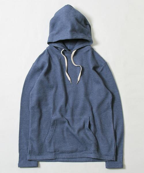 coen（コーエン）の「ワッフルパーカー（パーカー・メンズ・ライトブルー/ブラック/グレー・LARGE/MEDIUM/SMALL/X-LARGE）」の20枚目の写真