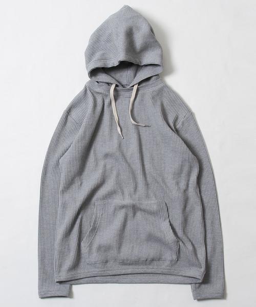 coen（コーエン）の「ワッフルパーカー（パーカー・メンズ・ライトブルー/ブラック/グレー・LARGE/MEDIUM/SMALL/X-LARGE）」の21枚目の写真