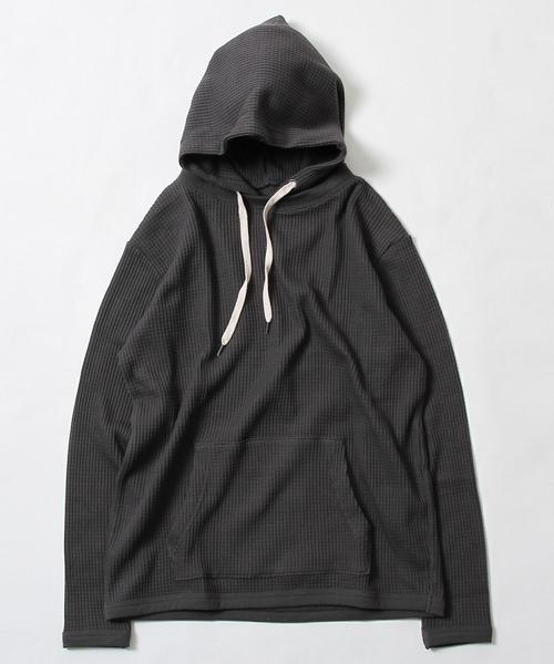 coen（コーエン）の「ワッフルパーカー（パーカー・メンズ・ライトブルー/ブラック/グレー・LARGE/MEDIUM/SMALL/X-LARGE）」の22枚目の写真