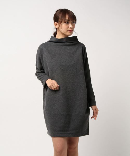 AMERICAN HOLIC（アメリカンホリック）の「・サカリバミニハイネックワンピース（ワンピース・レディース・チャコールグレー/ブラック/カーキ/イエロー/グリーン/グレイッシュベージュ・FREE）」の9枚目の写真