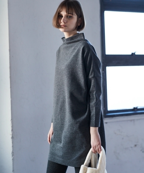 AMERICAN HOLIC（アメリカンホリック）の「・サカリバミニハイネックワンピース（ワンピース・レディース・チャコールグレー/ブラック/カーキ/イエロー/グリーン/グレイッシュベージュ・FREE）」の10枚目の写真