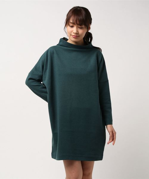 AMERICAN HOLIC（アメリカンホリック）の「・サカリバミニハイネックワンピース（ワンピース・レディース・チャコールグレー/ブラック/カーキ/イエロー/グリーン/グレイッシュベージュ・FREE）」の5枚目の写真