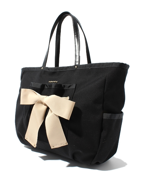 DUAL RIBBON NYLON TOTE L トートバッグ L / TOCCA | ファッション通販