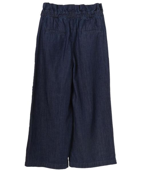 earth music&ecology（アースミュージックアンドエコロジー）の「COTTON USA デニムパンツ(ベルト付ワイド)（デニムパンツ・レディース・ダークインディゴブルー/ライトインディゴブルー・L/M）」の11枚目の写真