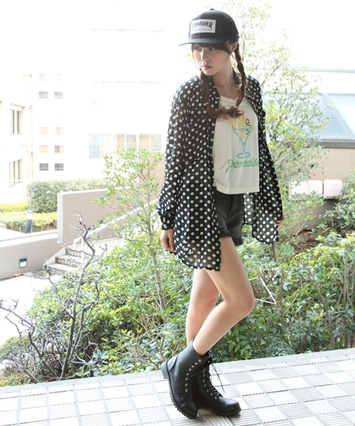 WEGO（ウィゴー）の「WEGO/厚底太ヒールショートブーツ（ブーツ・レディース・ブラック/ブラウン・23.5/24.5）」の14枚目の写真