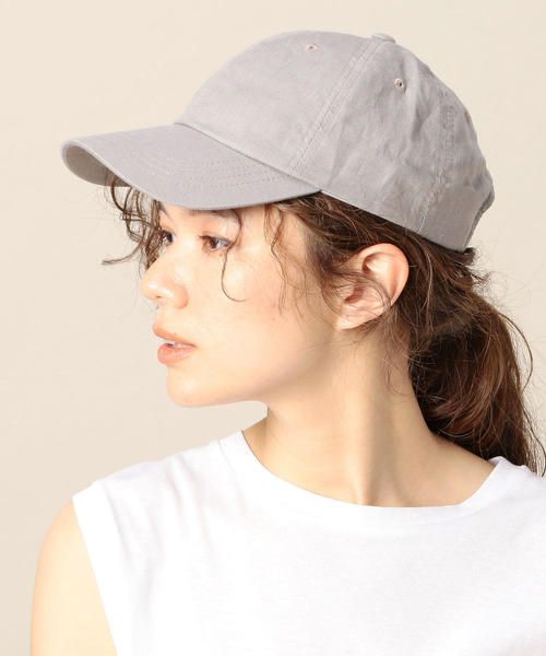 BEAUTY&YOUTH UNITED ARROWS（ビューティーアンドユースユナイテッドアローズ）の「BY コットンリネンキャップ（キャップ・レディース・ワインレッド/ナチュラル/ブラック/グレー・FREE）」の8枚目の写真