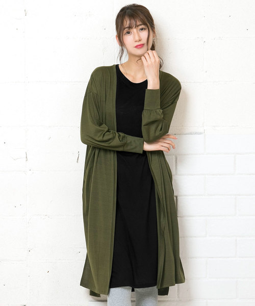 KOBE LETTUCE（コウベレタス）の「フレンチスリーブカットソーワンピース＊レディース[E1903]神戸レタス（ワンピース・レディース・ブラック/ネイビー/ワイン・FREE）」の9枚目の写真