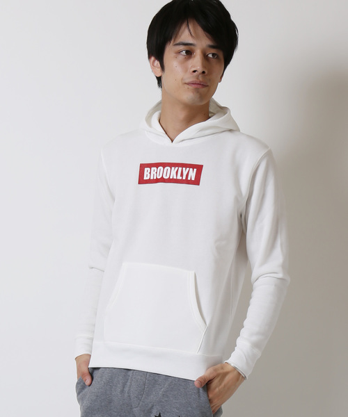 ARCADE（アーケード）の「裏フリース起毛ロゴプルパーカー（パーカー・メンズ・ブラック系その他2/ダークブルー/チャコールグレー/ホワイト系その他/グレー系その他2/ワイン/グレー系その他4/カーキ/グレー系その他/ブラック系その他4/ホワイト/ネイビー/ブラック系その他/グレー系その他3/ブラック系その他3・L/LL/M）」の2枚目の写真