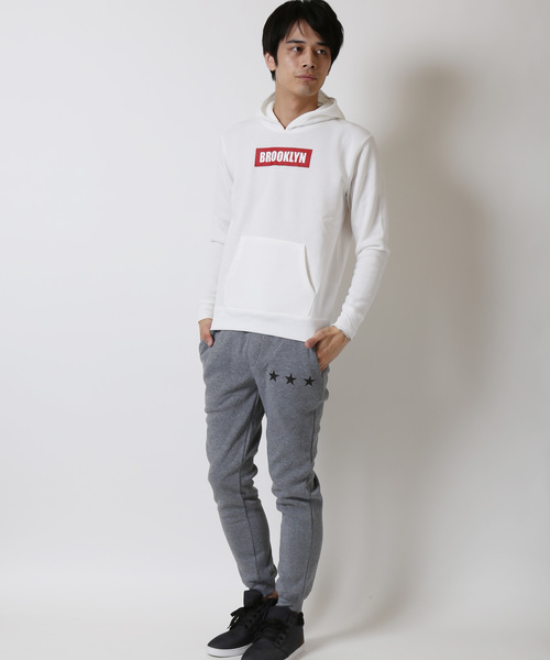 ARCADE（アーケード）の「裏フリース起毛ロゴプルパーカー（パーカー・メンズ・ブラック系その他2/ダークブルー/チャコールグレー/ホワイト系その他/グレー系その他2/ワイン/グレー系その他4/カーキ/グレー系その他/ブラック系その他4/ホワイト/ネイビー/ブラック系その他/グレー系その他3/ブラック系その他3・L/LL/M）」の19枚目の写真