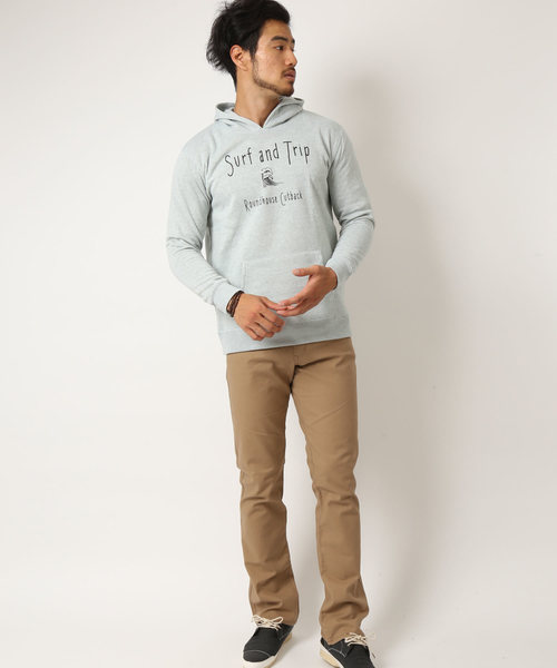 ARCADE（アーケード）の「裏フリース起毛ロゴプルパーカー（パーカー・メンズ・ブラック系その他2/ダークブルー/チャコールグレー/ホワイト系その他/グレー系その他2/ワイン/グレー系その他4/カーキ/グレー系その他/ブラック系その他4/ホワイト/ネイビー/ブラック系その他/グレー系その他3/ブラック系その他3・L/LL/M）」の21枚目の写真