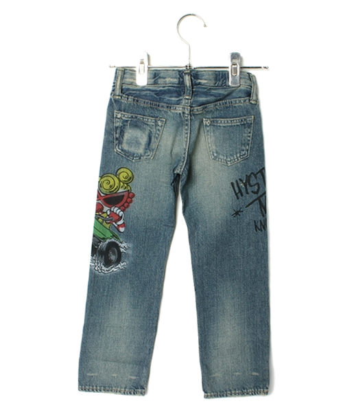 HYSTERIC MINI（ヒステリックミニ）の「Snake Racing Circuit デニム(ストレート)（デニムパンツ・キッズ・インディゴブルー・110/120/100）」の9枚目の写真