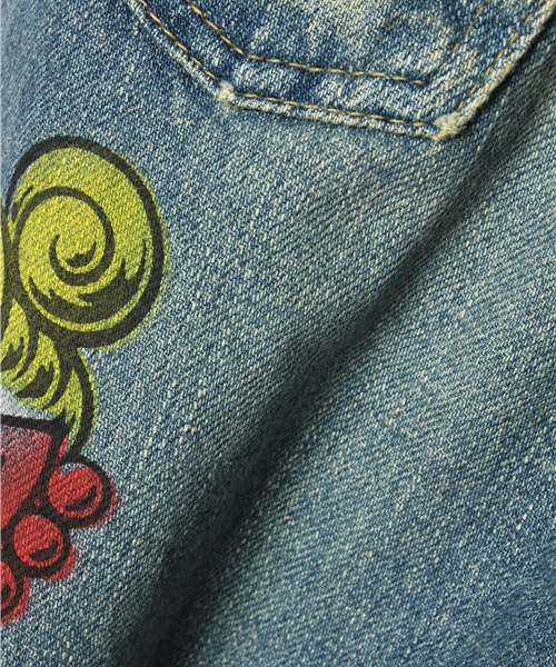 HYSTERIC MINI（ヒステリックミニ）の「Snake Racing Circuit デニム(ストレート)（デニムパンツ・キッズ・インディゴブルー・110/120/100）」の2枚目の写真