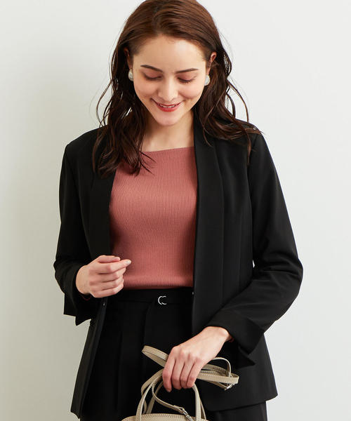 green label relaxing（グリーンレーベルリラクシング）の「[手洗い可能/パウダリードレープ]◆D ショールラペル ジャケット ◆（その他アウター・レディース・ライム/ネイビー/ライトグレー/ブラック・38/40/44/46/42/34/36）」の14枚目の写真