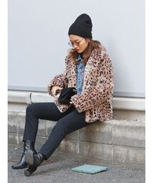 フェイクファーコート