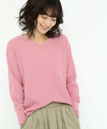 ストレッチワッフルVネックプルオーバー / LAKOLE