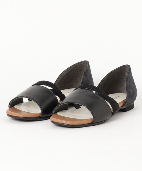 JELLY BEANS(ジェリービーンズ)の「コンビセパレートフラットサンダル(103-480)JELLY BEANS(ジェリービーンズ)(サンダル・レディース・ホワイト/シルバー/レオパード/ブラック・23/24/22.5/24.5/23.5)」の18枚目の写真