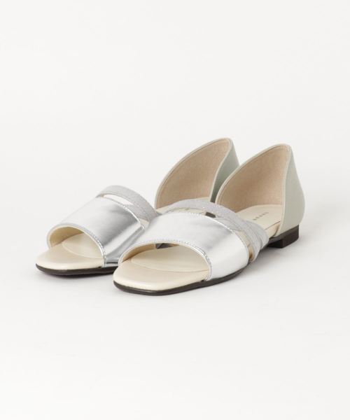 JELLY BEANS(ジェリービーンズ)の「コンビセパレートフラットサンダル(103-480)JELLY BEANS(ジェリービーンズ)(サンダル・レディース・ホワイト/シルバー/レオパード/ブラック・23/24/22.5/24.5/23.5)」の19枚目の写真