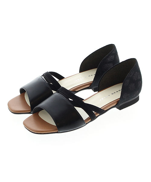 JELLY BEANS(ジェリービーンズ)の「コンビセパレートフラットサンダル(103-480)JELLY BEANS(ジェリービーンズ)(サンダル・レディース・ホワイト/シルバー/レオパード/ブラック・23/24/22.5/24.5/23.5)」の20枚目の写真