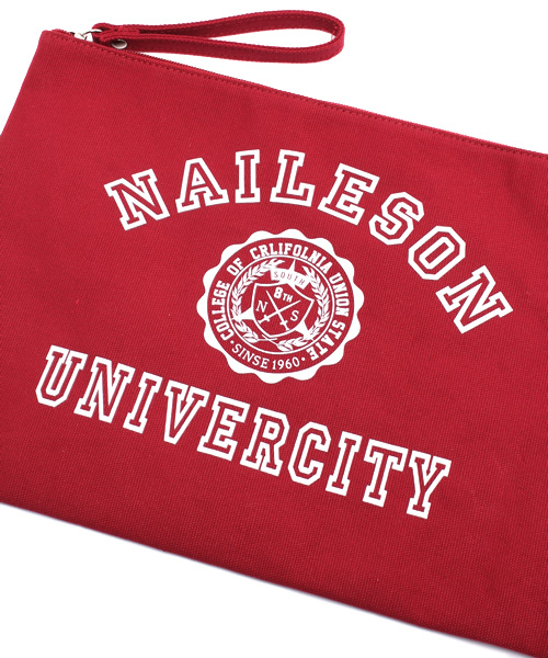 WEGO（ウィゴー）の「WEGO/カレッジクラッチバッグ（クラッチバッグ・レディース・ホワイト/サックスブルー/ワイン・FREE）」の7枚目の写真